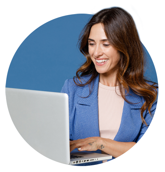 Woman acquiring compliant, qualified insurance leads