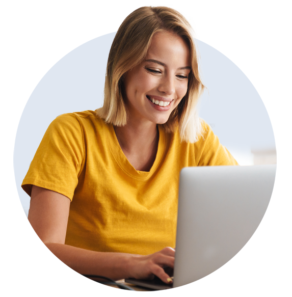 Woman learns about the future of acquiring insurance leads